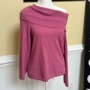 Pink off the shoulder sweater
